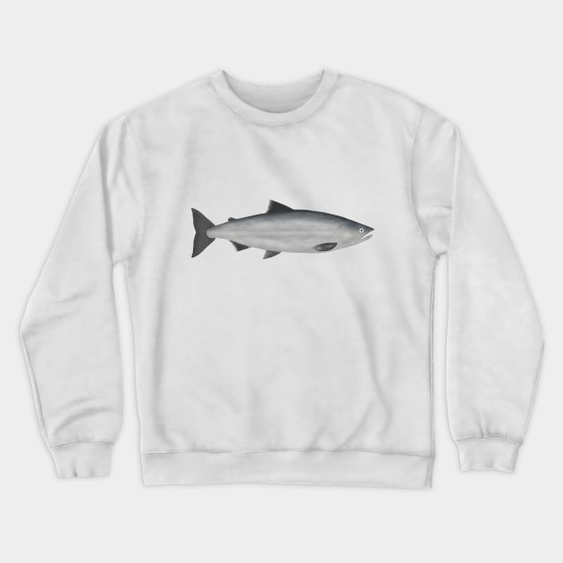 Sockeye Salmon - Ocean Phase Crewneck Sweatshirt by FishFolkArt